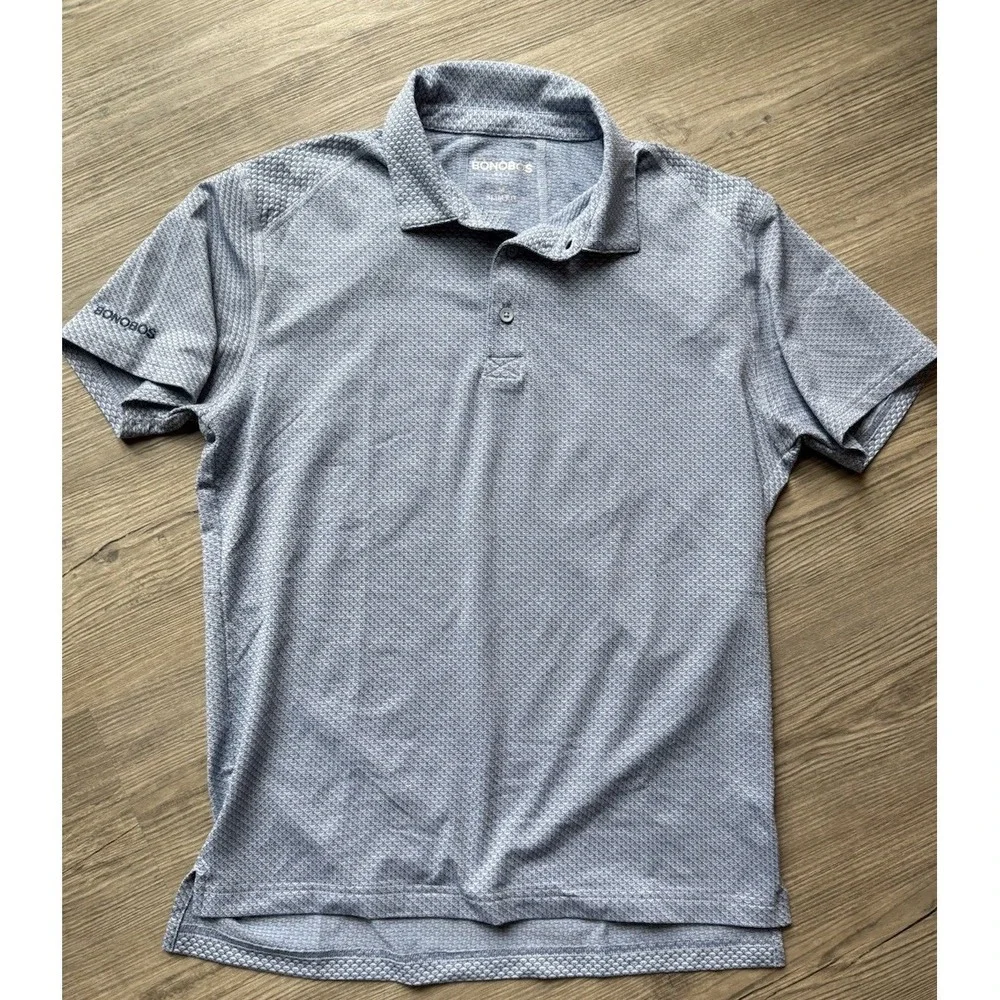 Bonobos Set Of 3 Polo Shirt Slim Fit Cotton Short Sleeve Men M Blue Green